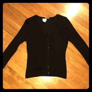 EUC LOFT silk cardigan and shell